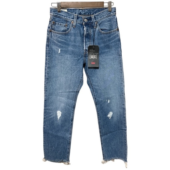 NWT - Levi’s 501 Premium - The Original Jeans - size 26 - medium wash, raw hem - Picture 7 of 7